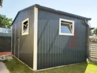 Domek ogrodowy dwuspadowy narzędziowy grafit 3.5m x 3m