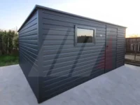 Domek ogrodowy narzędziowy antracyt 5m x 4m spad dachu na tył