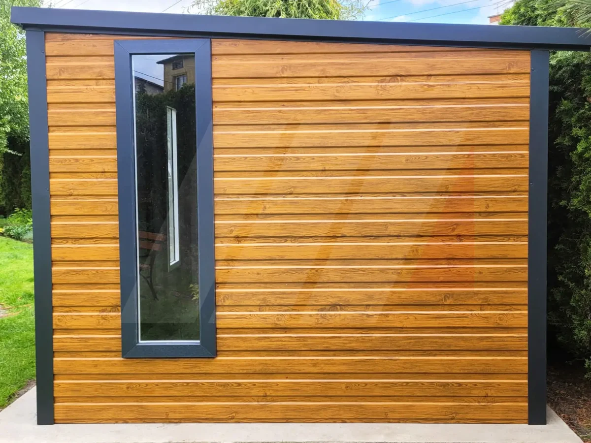 Domek ogrodowy narzędziowy multigloss 3m x 2.5m spad na tył