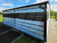 Garaż blaszany biały 9m x 6m pomieszczenie gosp. 2m x 6m