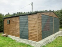 Garaż blaszany dwustanowiskowy winchester 6.5m x 6m dwuspad