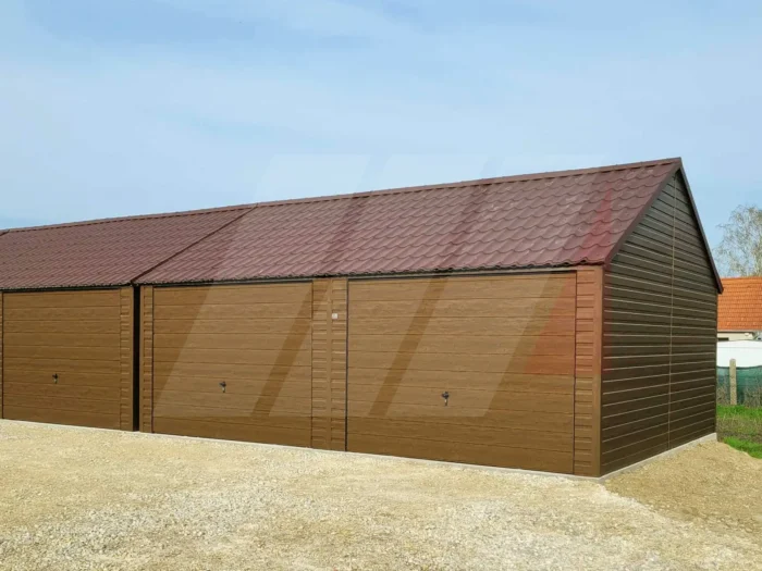 Hala magazynowa orzech 21m x 6m sześć bram uchylnych - obrazek 2