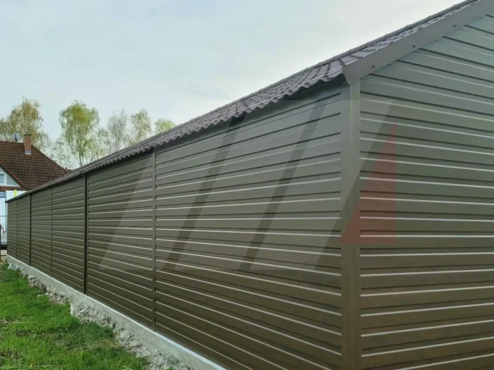 Hala magazynowa orzech 21m x 6m sześć bram uchylnych - obrazek 4