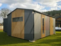 Garáž Premium so sekcionálnou bránou 4m × 5.5m Antracit, lamely