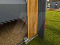 Garáž Premium so sekcionálnou bránou 4m × 5.5m Antracit, lamely