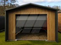 Garáž Premium so sekcionálnou bránou 4m × 5.5m Antracit, lamely