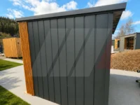 Záhradný domček Premium 2.75 × 2.35 m – Antracit + lamely