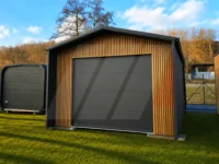 Garáž Premium so sekcionálnou bránou 4m × 5.5m Antracit, lamely