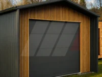 Garáž Premium so sekcionálnou bránou 4m × 5.5m Antracit, lamely